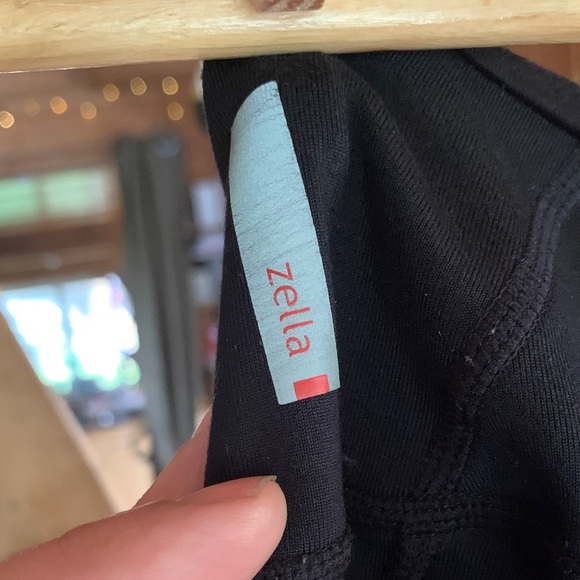 Zella Activewear Slim Fit Live-In Leggings Black Reflective Small Black - Picture 3 of 7